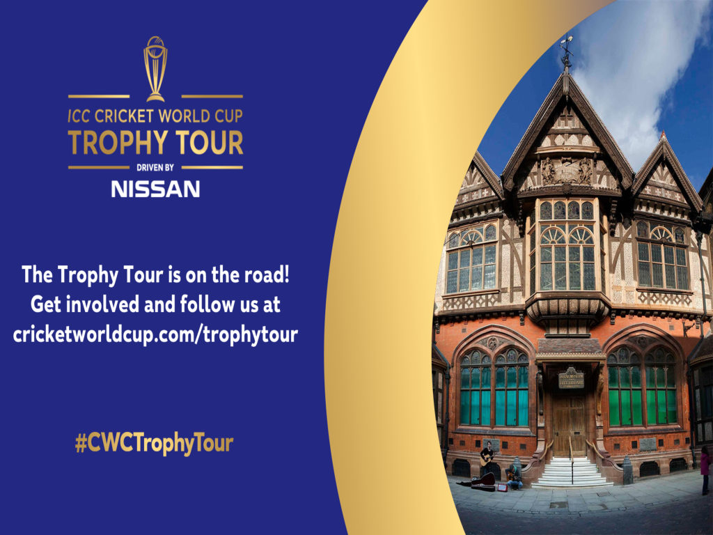 Cricket World Cup trophy comes to Canterbury