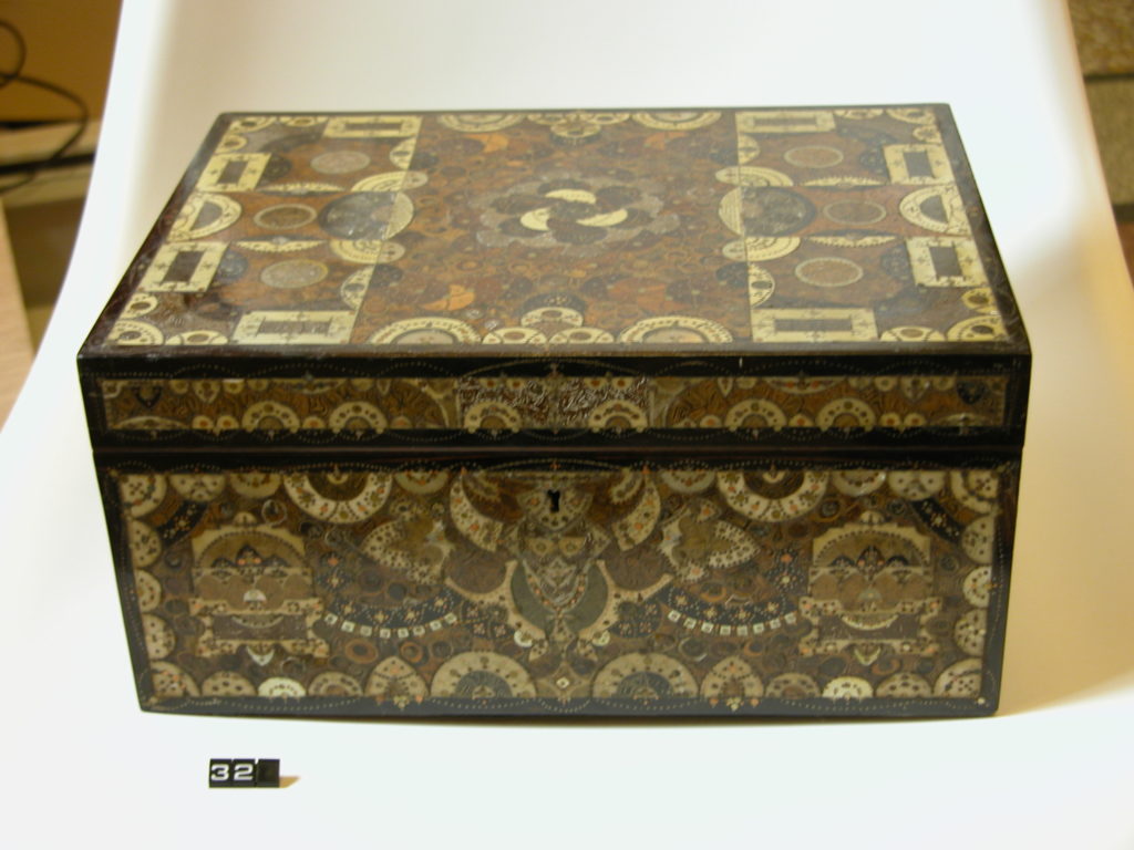 Box decorated with inlay Charles Carrick of Canterbury