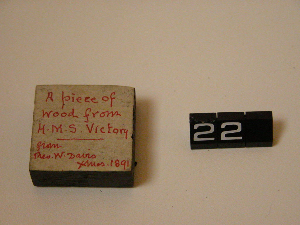 Piece of wood from Nelson’s HMS Victory