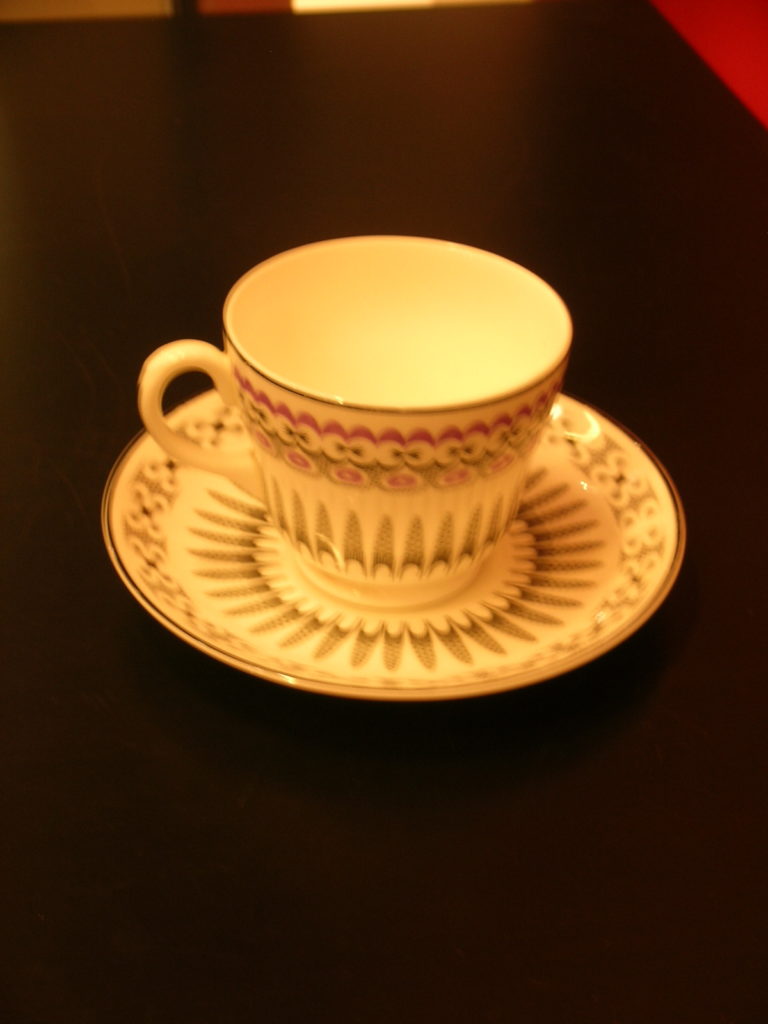 ‘Heartsease’ cup and saucer 1952, Wedgwood for the Orient Line