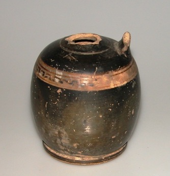 Body of vase with band of Greek key pattern