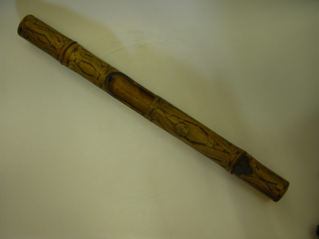 Flute with carved decoration British Guyana
