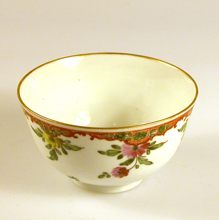 Chinese-style cup and saucer 18th century, Venice