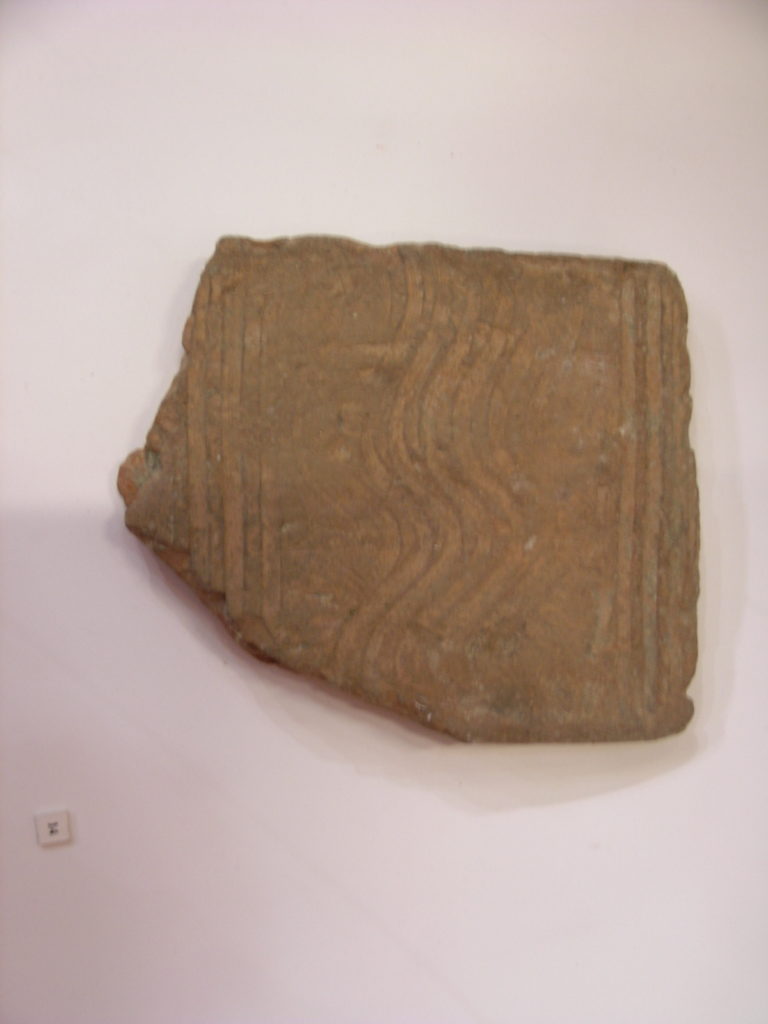 Flue tile from Fordwich with combed pattern