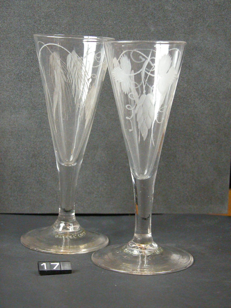 Two wine or ale glasses