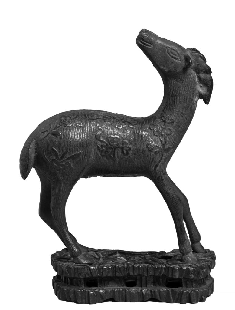 Chinese deer figurine