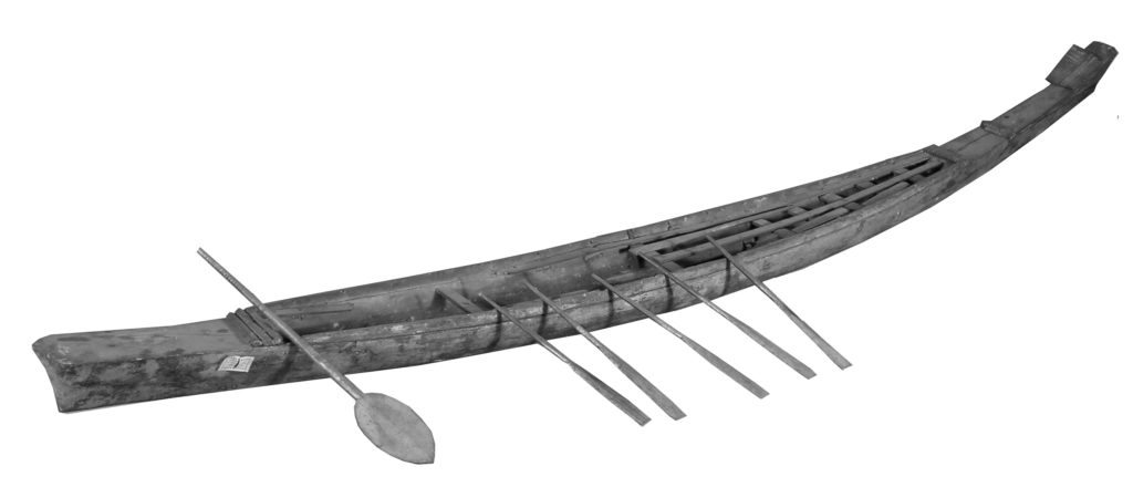 Model of a South-East Asian canoe